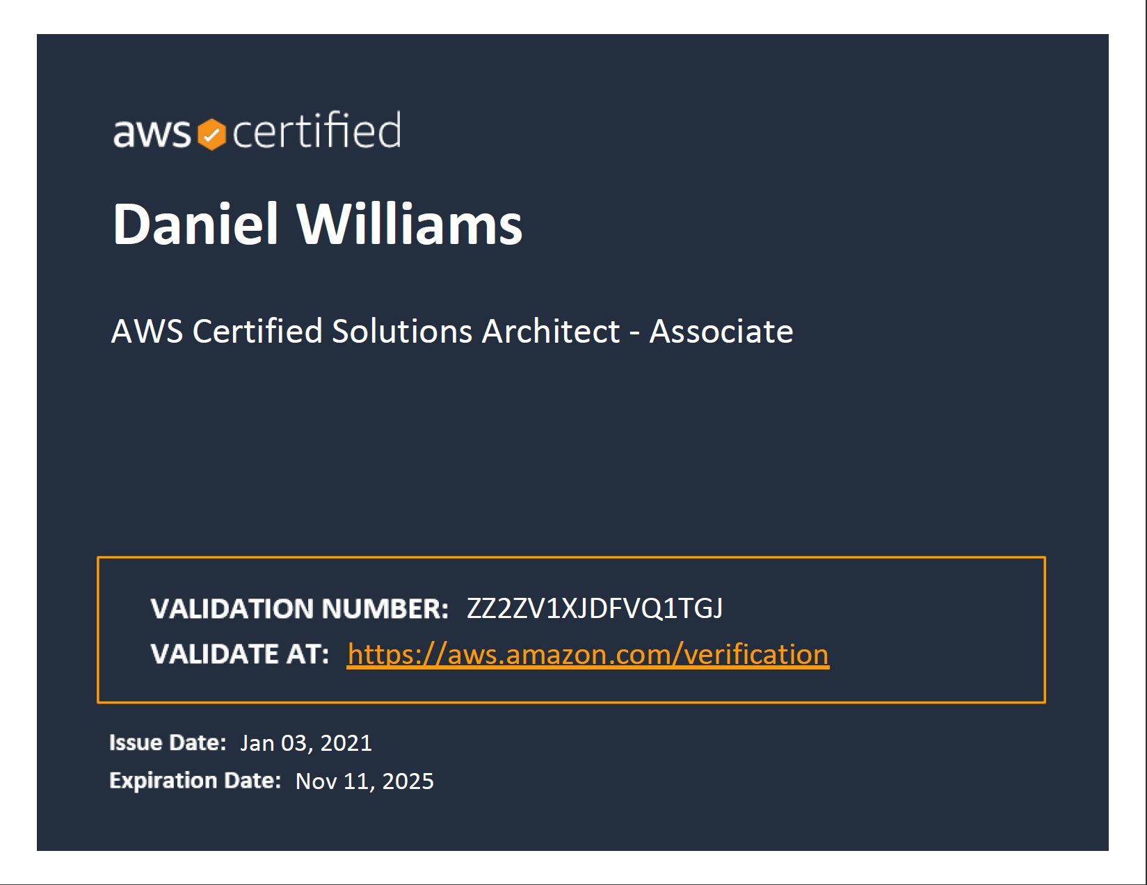 AWS Certified Solutions Architect - Associate certificate.jpg